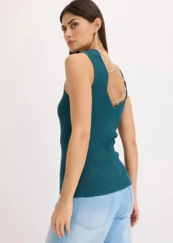 Stricktop mit Glitzerband