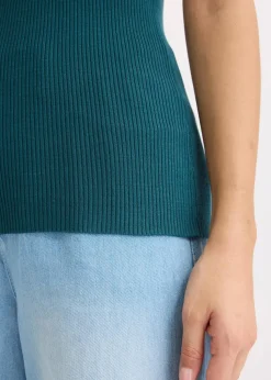 Stricktop mit Glitzerband