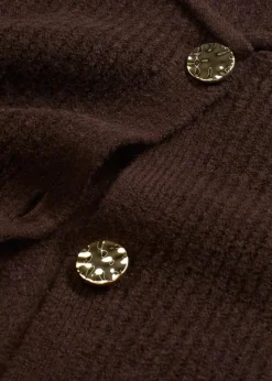 Strickweste mit dekorativen Knöpfen