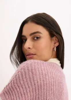 Strick-Weste mit dekorativen Knöpfen und Wollanteil