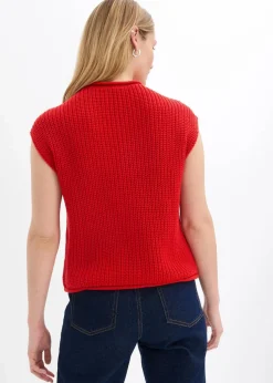 Strick-Weste mit Taschen