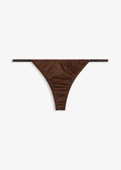 String Tanga aus glitzerndem Material
