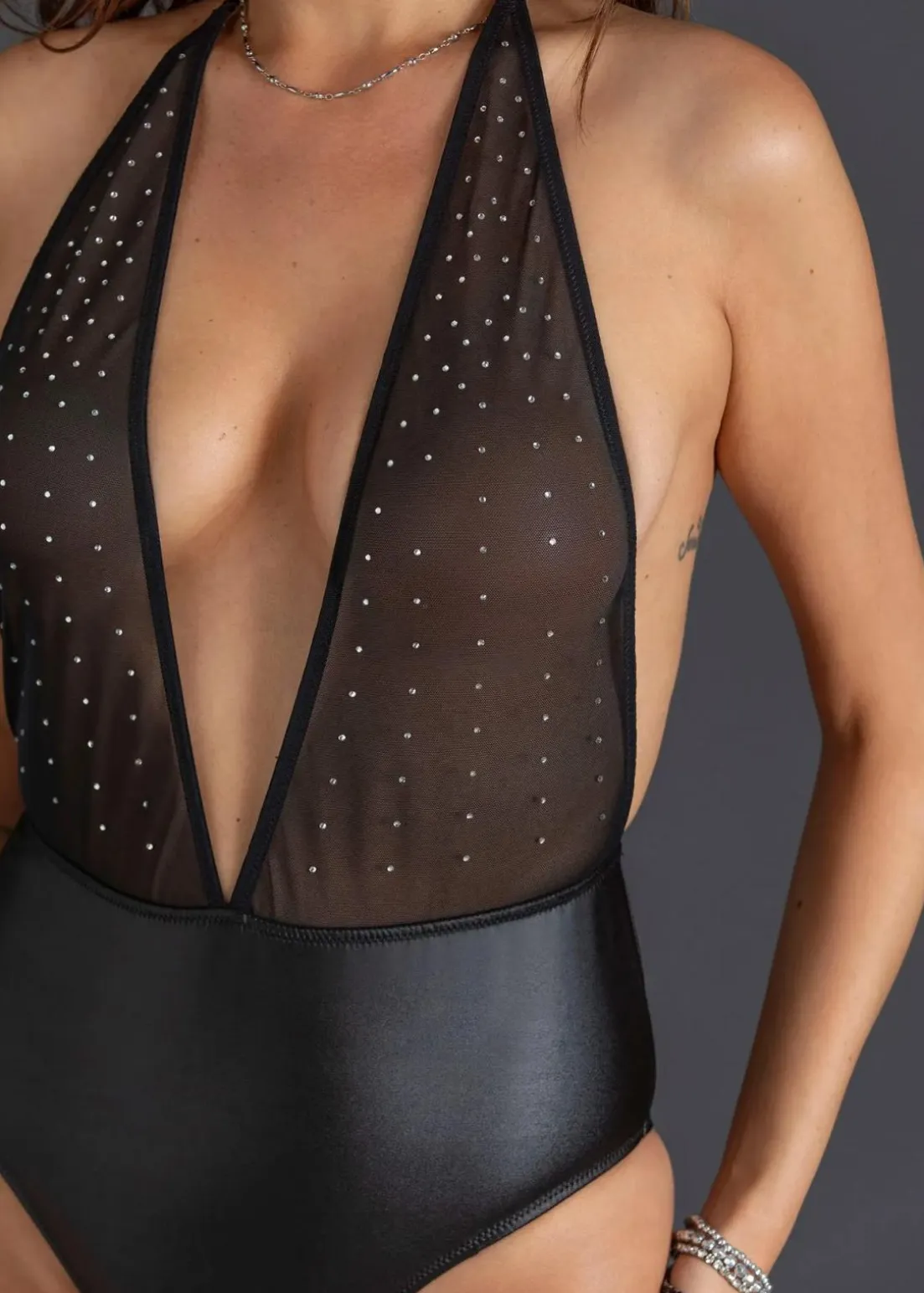 Stringbody mit Glitzer