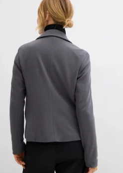 Sweatblazer mit fließender Viskose