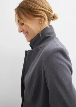 Sweatblazer mit fließender Viskose