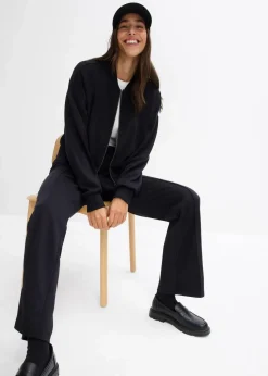 Sweatblouson aus softem Viskose-Mix