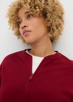 Sweatjacke aus reiner Baumwolle