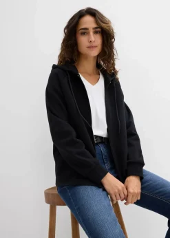 Sweatjacke aus reiner Bio-Baumwolle