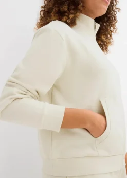 Sweatjacke aus reiner Bio-Baumwolle