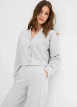 Sweatjacke aus Viskose-Mix