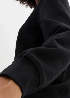 Sweatjacke mit Knopfleiste