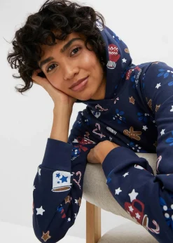 Sweatkleid aus Baumwoll-Mix