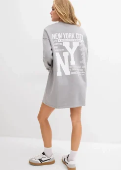 Sweatkleid aus reiner Baumwolle