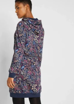 Sweatkleid, bedruckt, langarm
