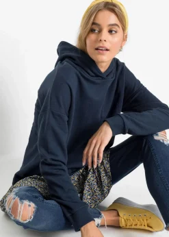 Sweatkleid in 2-in-1 Optik