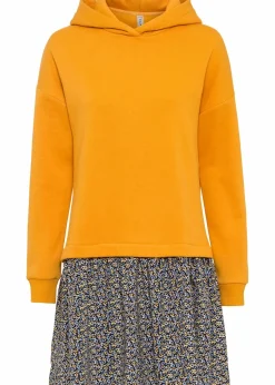 Sweatkleid in 2-in-1 Optik