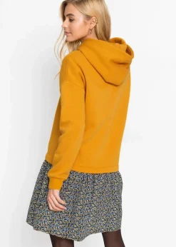 Sweatkleid in 2-in-1 Optik