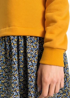 Sweatkleid in 2-in-1 Optik