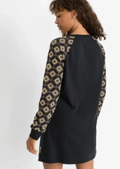Sweatkleid mit Druck