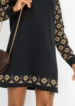 Sweatkleid mit Druck