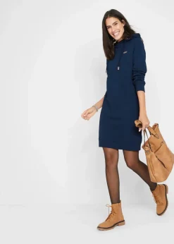 Sweatkleid mit Kapuze