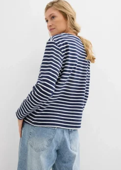 Sweatshirt aus Strukturmaterial