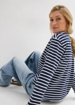 Sweatshirt aus Strukturmaterial