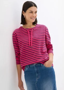 Sweatshirt aus Strukturmaterial