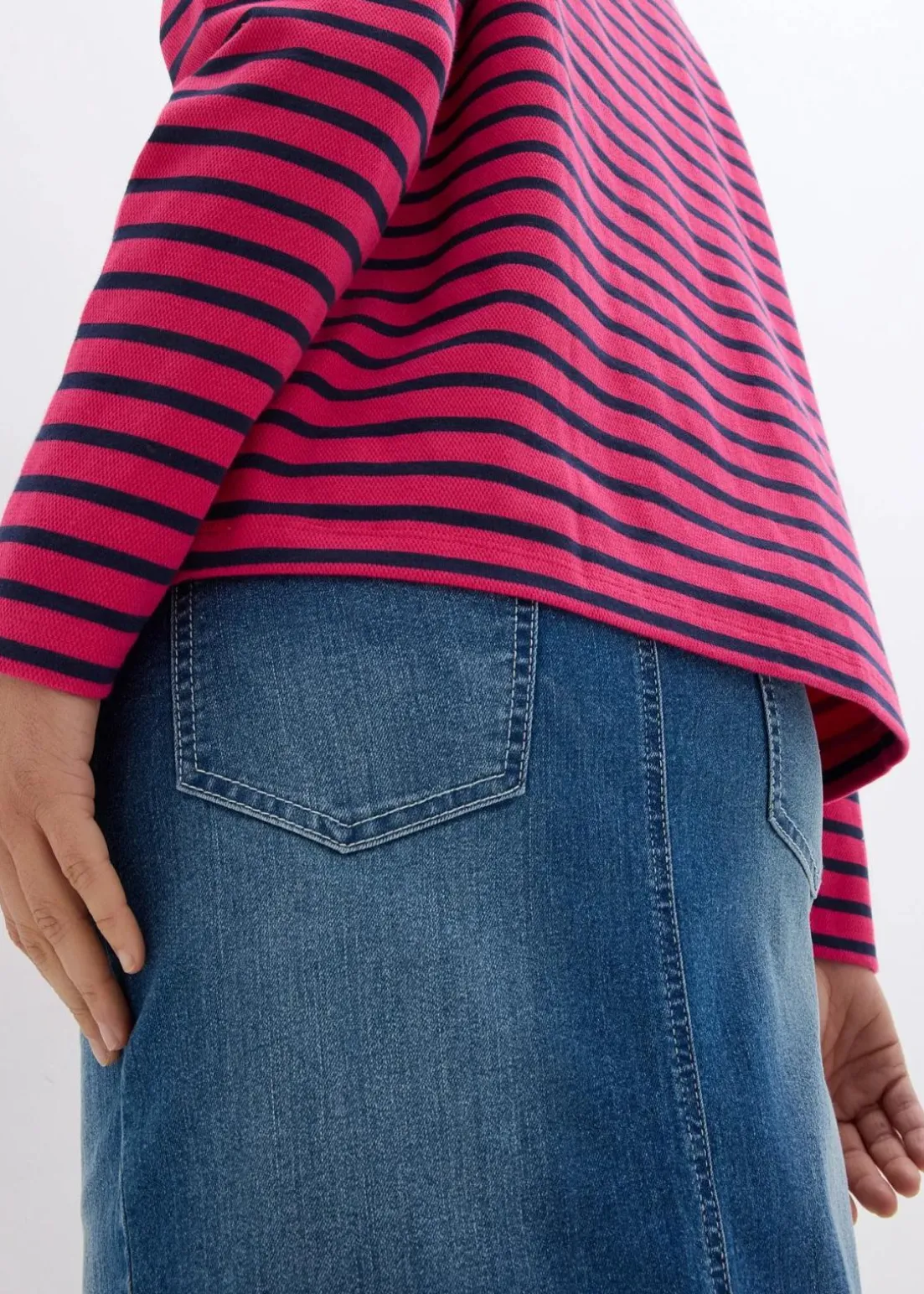 Sweatshirt aus Strukturmaterial