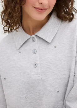 Sweatshirt mit Nieten