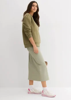 Sweatshirt mit Stickerei aus Baumwoll-Mix