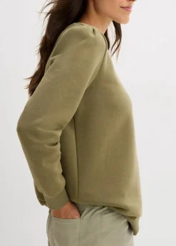 Sweatshirt mit Stickerei aus Baumwoll-Mix