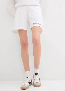 Sweat-Shorts mit Stickerei
