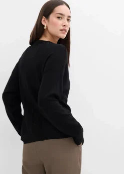 Taillierte Strickjacke aus Viskose-Mix