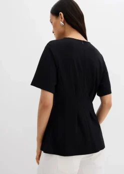 Tailliertes Shirt aus bequemen Punto di Roma