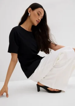 Tailliertes Shirt aus bequemen Punto di Roma