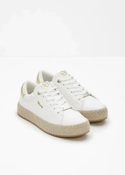 Tamaris Sneaker mit Sohle in Bast-Optik