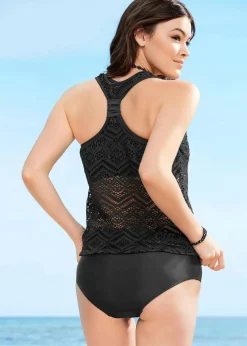 Tankini (2-tlg. Set) aus Spitze