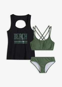 Tankini und Oberteil (3-tlg.Set)