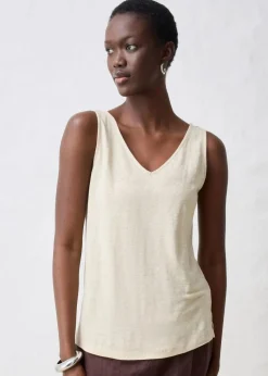 Tanktop aus reinem Leinen