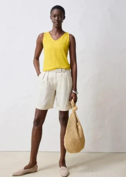 Tanktop aus reinem Leinen