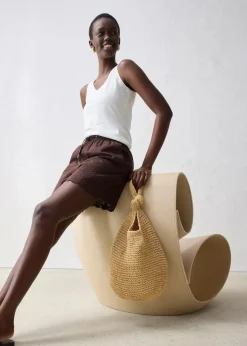 Tanktop mit Seidenanteil