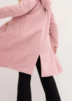 Teddymantel mit Kapuze und Taschen