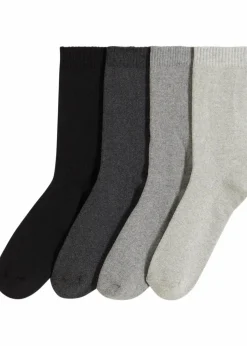 Thermo Frottee Socken mit Bio-Baumwolle (4er Pack)
