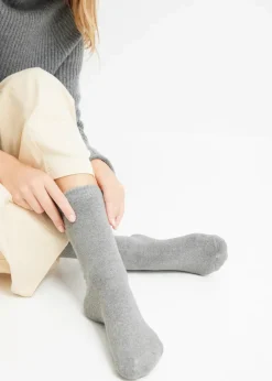 Thermo Frottee Socken mit Bio-Baumwolle (4er Pack)