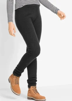 Thermo-Leggings mit Rippbund