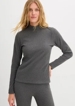 Thermoshirt mit Stehkragen