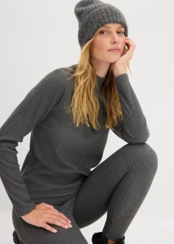 Thermoshirt mit Stehkragen