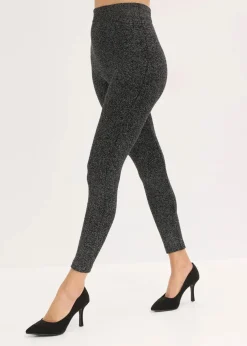 Thermo-Strumpfleggings aus Glitzergarn