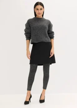 Thermo-Strumpfleggings aus Glitzergarn